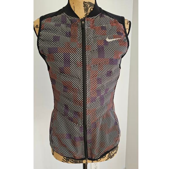 NIKE AEROLOFT DOWN VEST RUNNING JACKET  REFLECTIVE 3M 800, Sz S - Picture 1 of 14